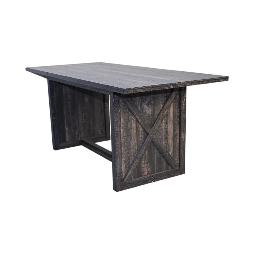 70.87" Farmhouse Large Dining Table for 6-8 People, Rectangular Wood Dining Table, Rustic Kitchen Dinner Table with X Solid Legs for Dining Room & Living Room, Gray