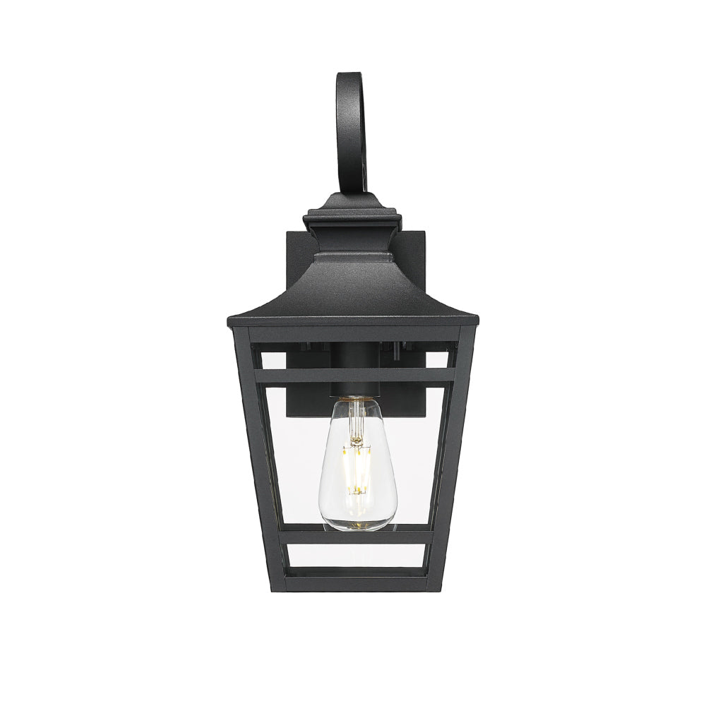 Large Outdoor Wall Lights for House, 16.5inch Exterior Lighting Fixtures Wall Mount Outdoor Porch Lights Waterproof Black Outdoor Sconce Lights with Clear Glass for Patio Hallway Garage (2 pack)