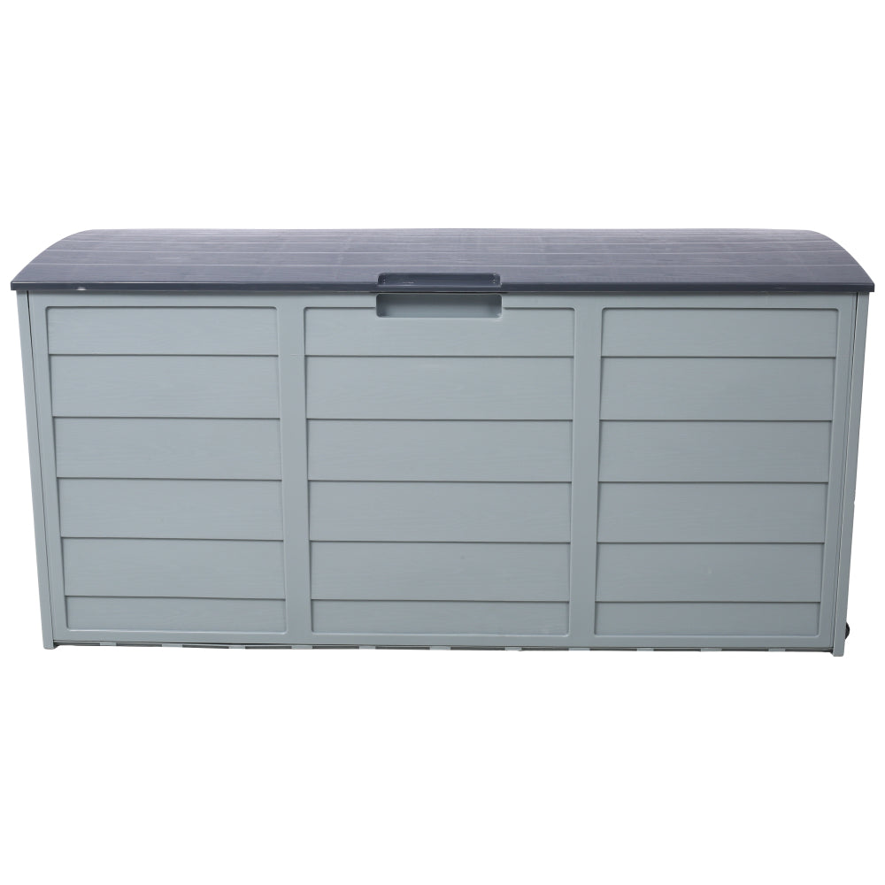 All Weather UV Pool Deck Box Storage Shed Bin Backyard Patio Outdoor w/ Wheel,75 Gallon Resin Deck Box-Organization and Storage for Patio Furniture Outdoor Cushions,Garden Tools and Pool Toys