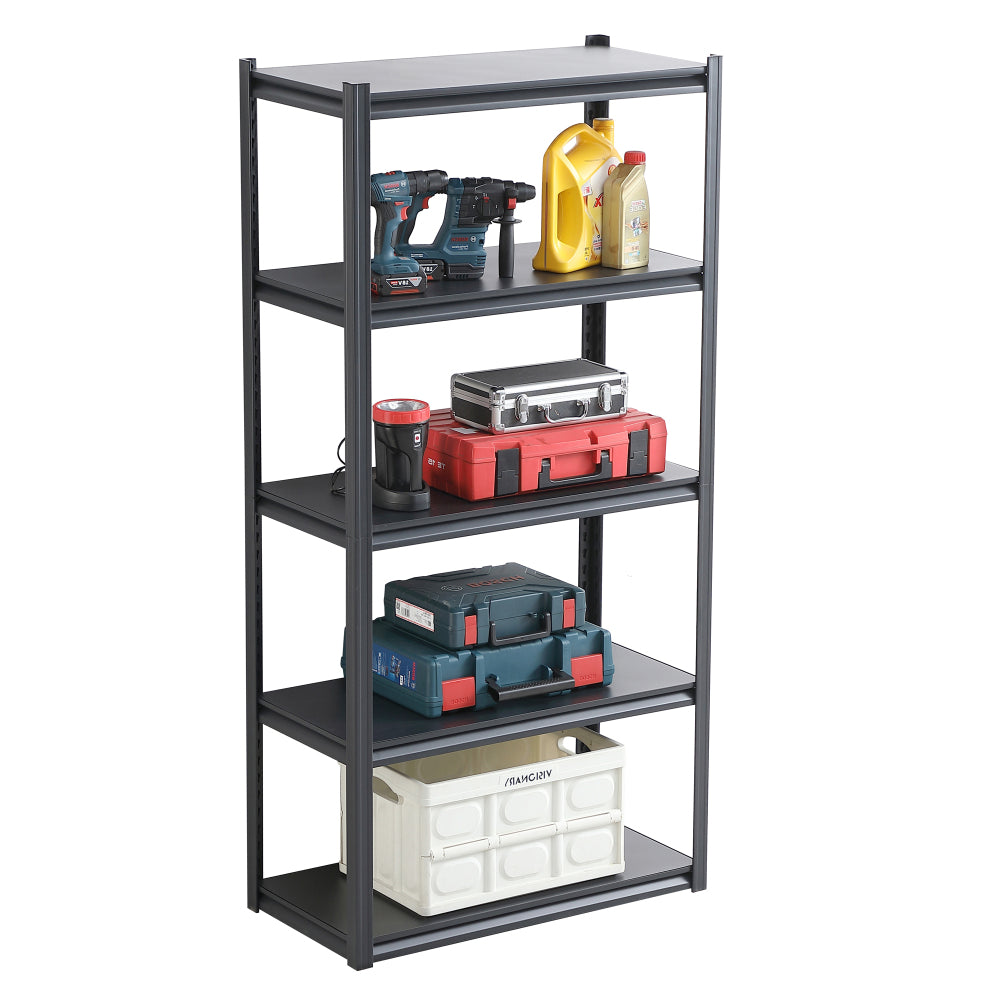 5 Tier Heavy Duty Metal Storage Shelves ,Easy to Assemble ,Adjustable ,Storage Shelves for Basements, Garages and Kitchen, 72 "H*47.2 "W*17.7 "D