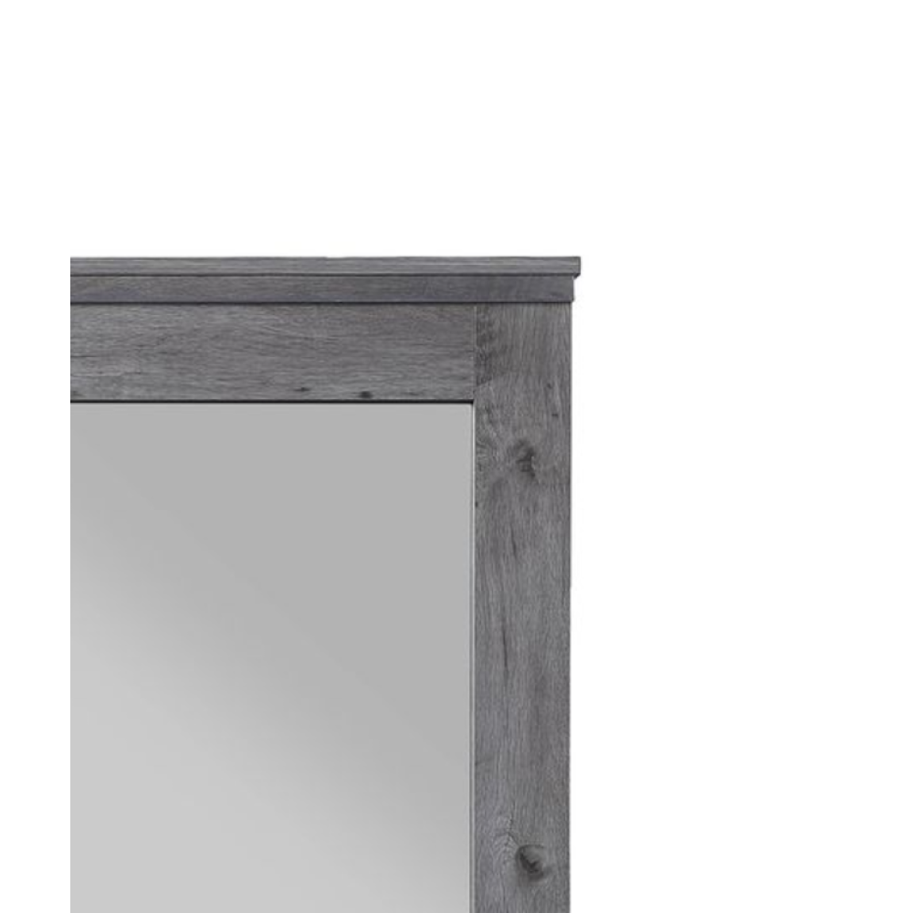 Vidalia Rustic Gray Oak Finish Mirror