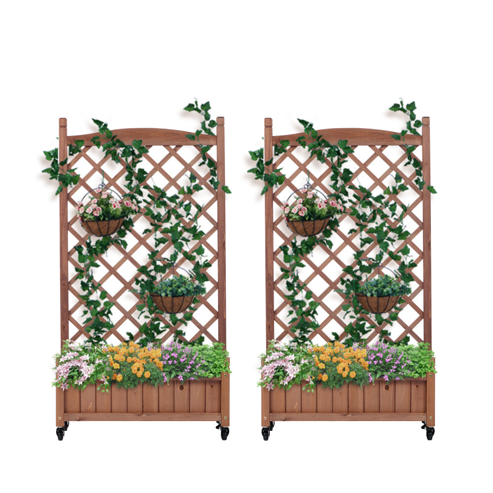 48x24x30 inch Raised Garden Bed with Legs, Elevated Wooden Planter Box for Outdoor Plants Flowers Fruits Vegetable Herb Growing