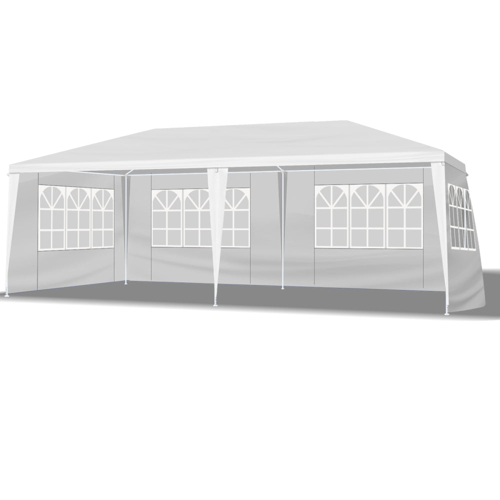 10*20FT Wedding Tent with 6 Removable Sidewalls,Outdoor Use for Party,Wedding,Marketplace