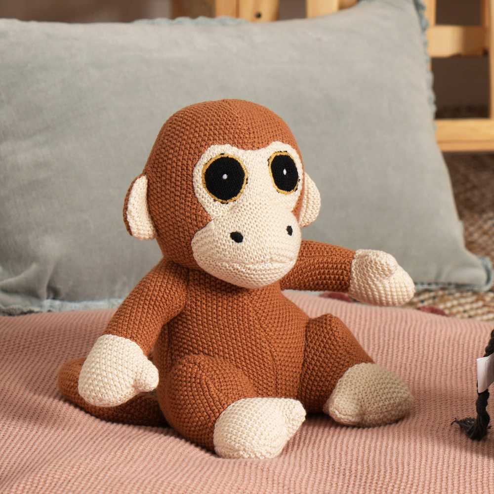 100% Handcrafted Cotton knitted Soft Monkey Plush Toy/Soft Toys