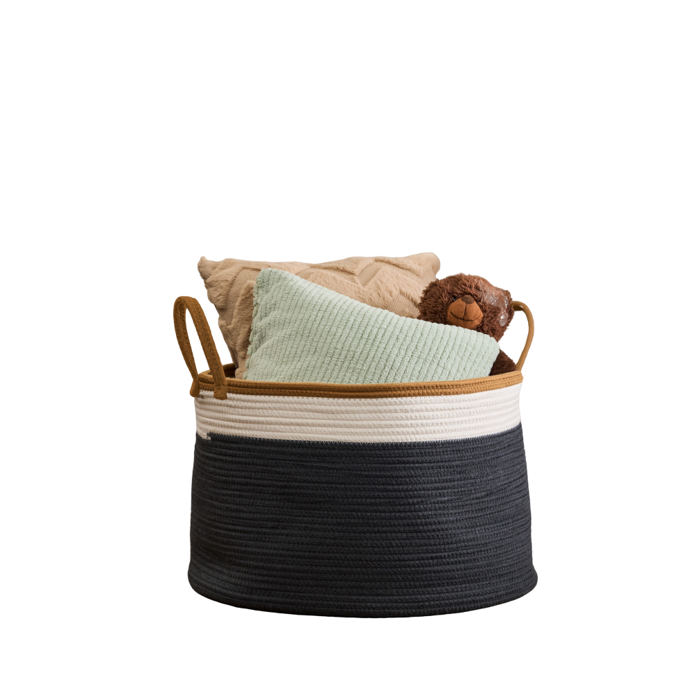 Water Hyacinth Woven Round 11" Storage and Planter Basket