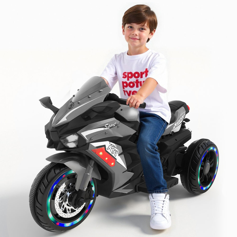 12V Kids Ride on Motorcycle, Electric Kids Motorcycle, Battery Powered Motorcycle for 3-6Years Old, Pink