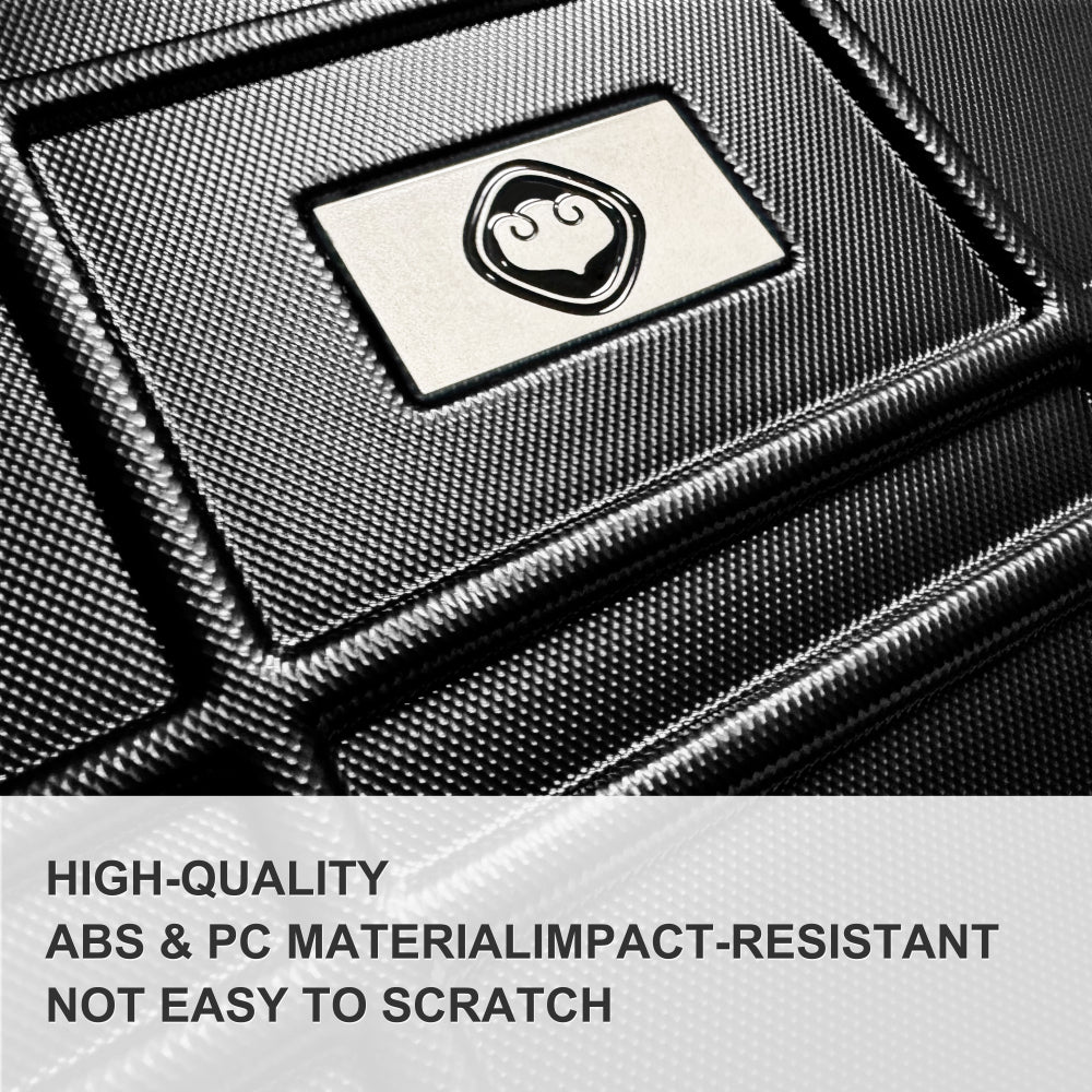 Luggage Sets ABS+PC Hardshell 4pcs Luggage Hardside Lightweight Durable Suitcase sets Spinner Wheels Suitcase with TSA Lock (12/20/24/28),black
