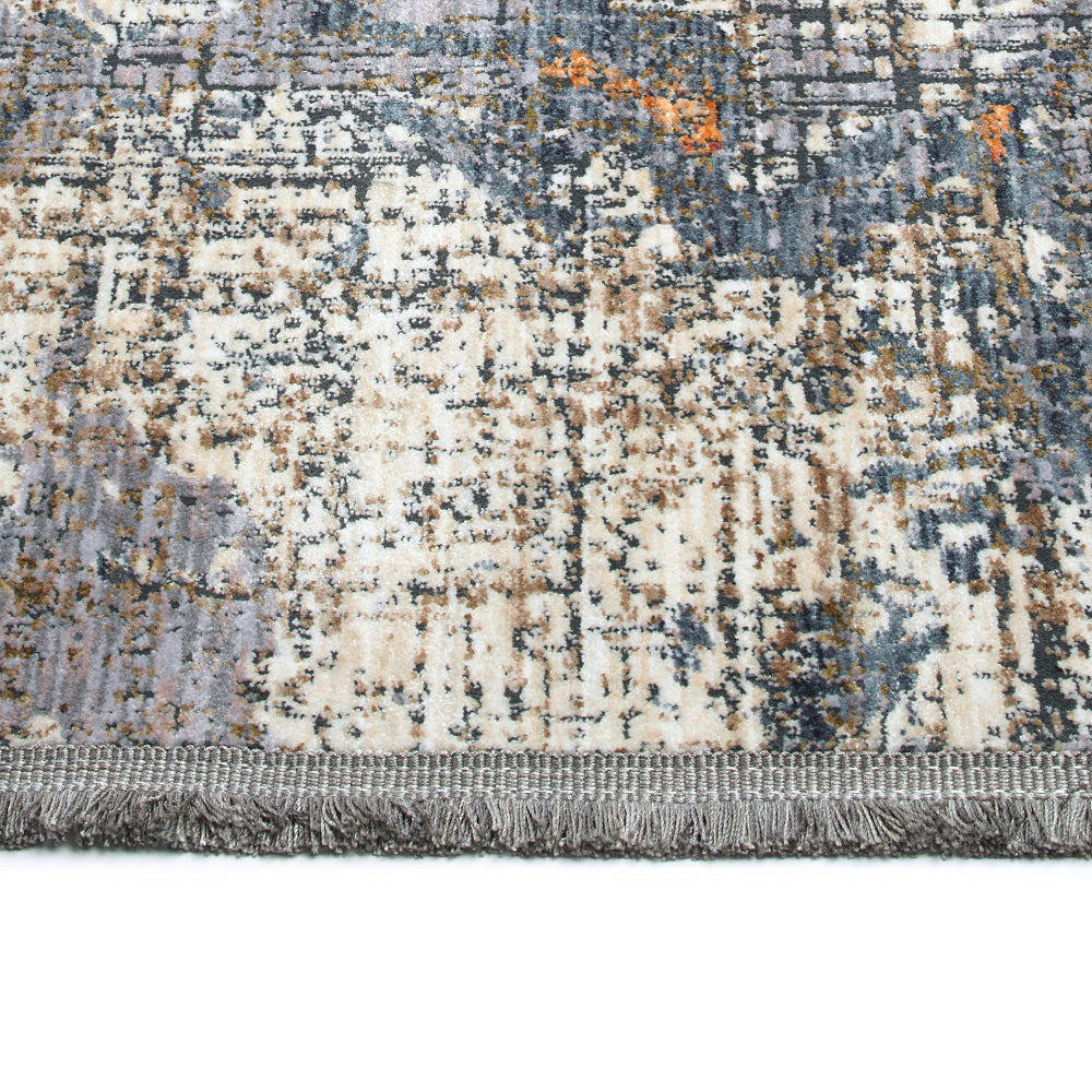 Modern, Abstract, Cut Pile 1'10" x 2'6" Rectangle Throw Rug