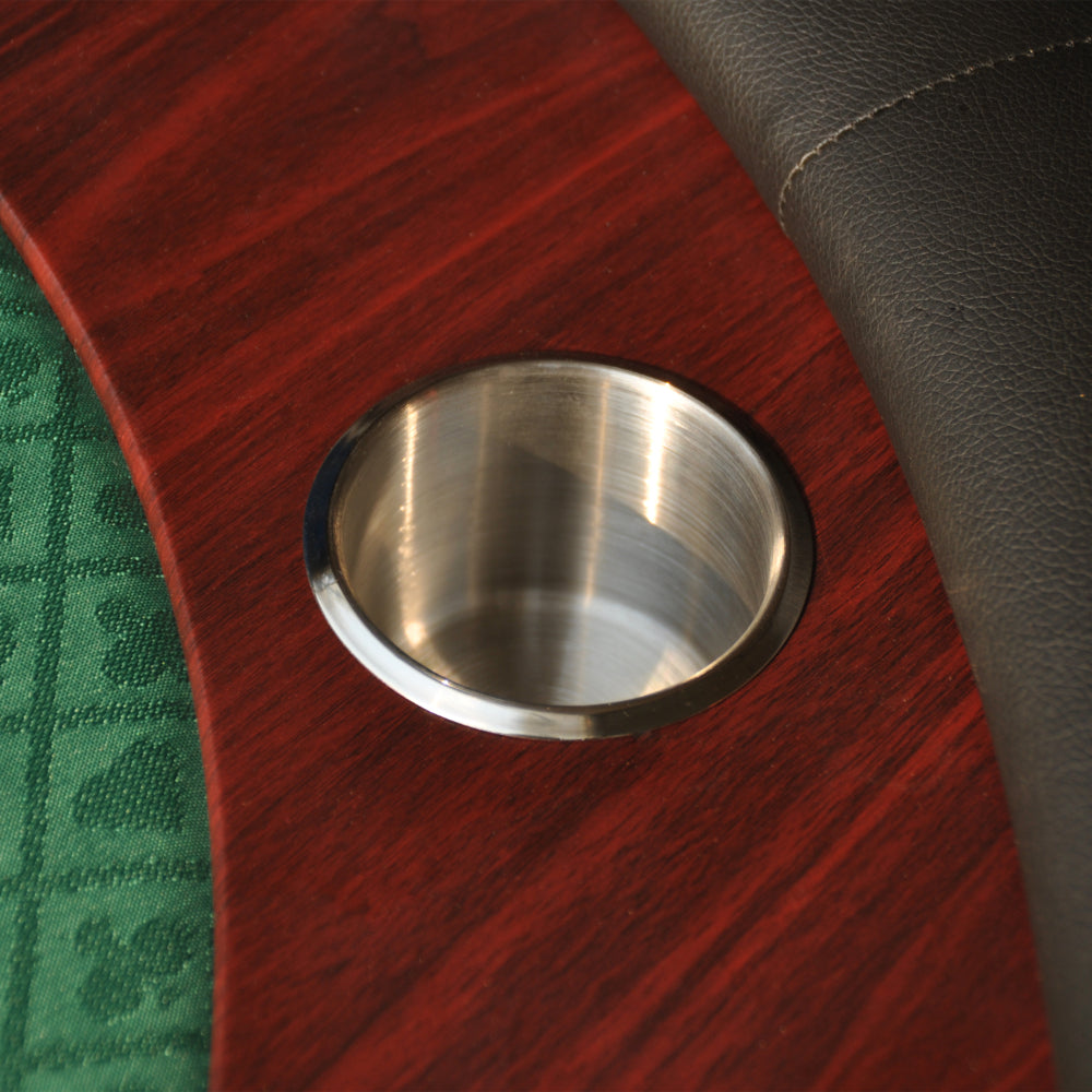 96" Poker Table Model 16367 Green with U Shape Legs, Drox Box, Chips Tray