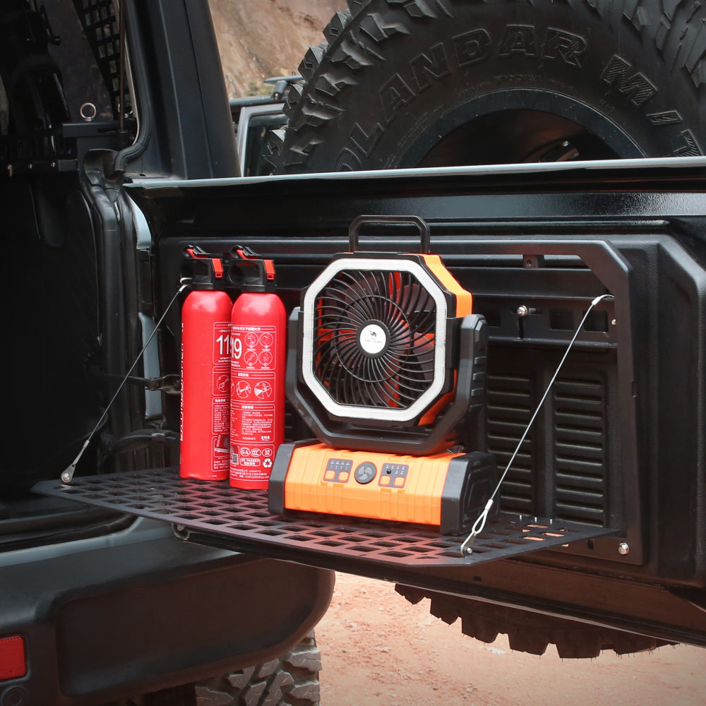 Tailgate Table Foldable Rear Cargo Shelf Compatible with Jeep Wrangler 2007-2018 JK JKU & 2018-2022 JL JLU