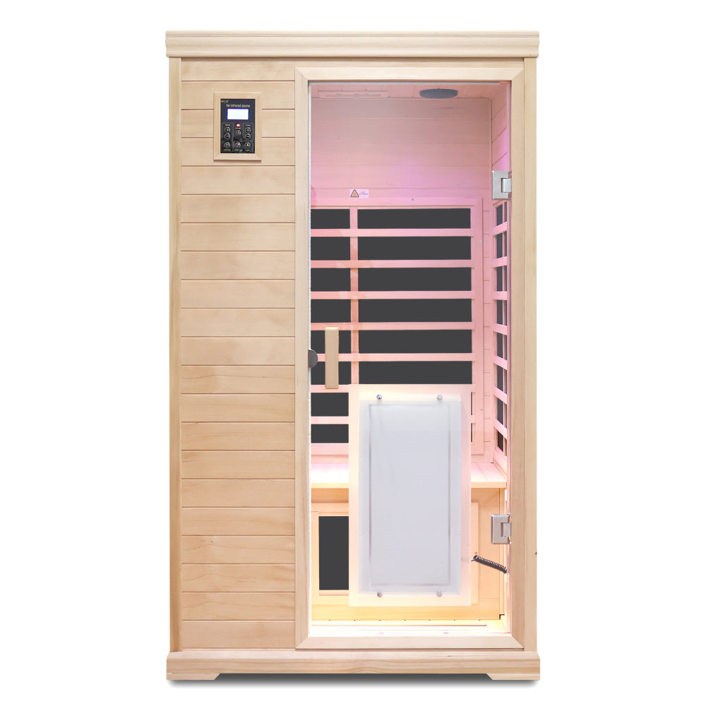 Two-person Far-infrared hemlock indoor sauna room