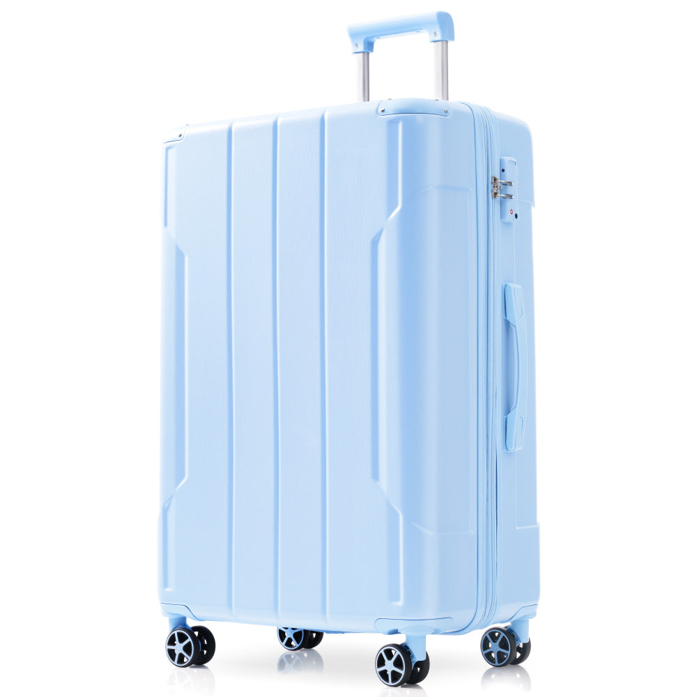 Hardshell Luggage, Lightweight Durable ABS Suitcases with Double Wheels, Expandable 28-inch Checked Luggage 28" (Pink)