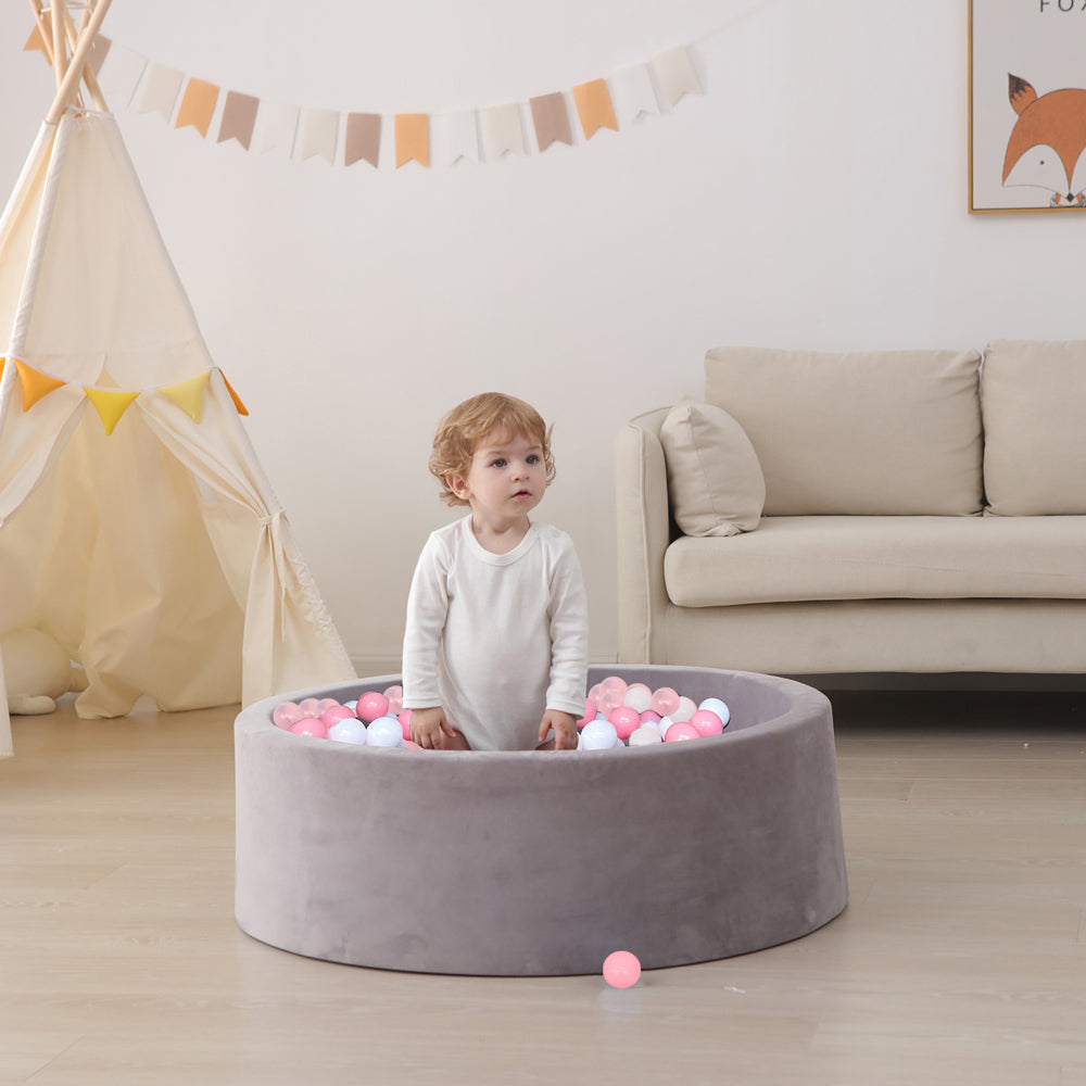 Ball Pit Balls 200 Count for Kids, Colorful Phthalate Free BPA Free Baby Toddler Play Balls for Kids Toddlers - Safe, Crushproof, Lightweight, Durable Spheres-Pink