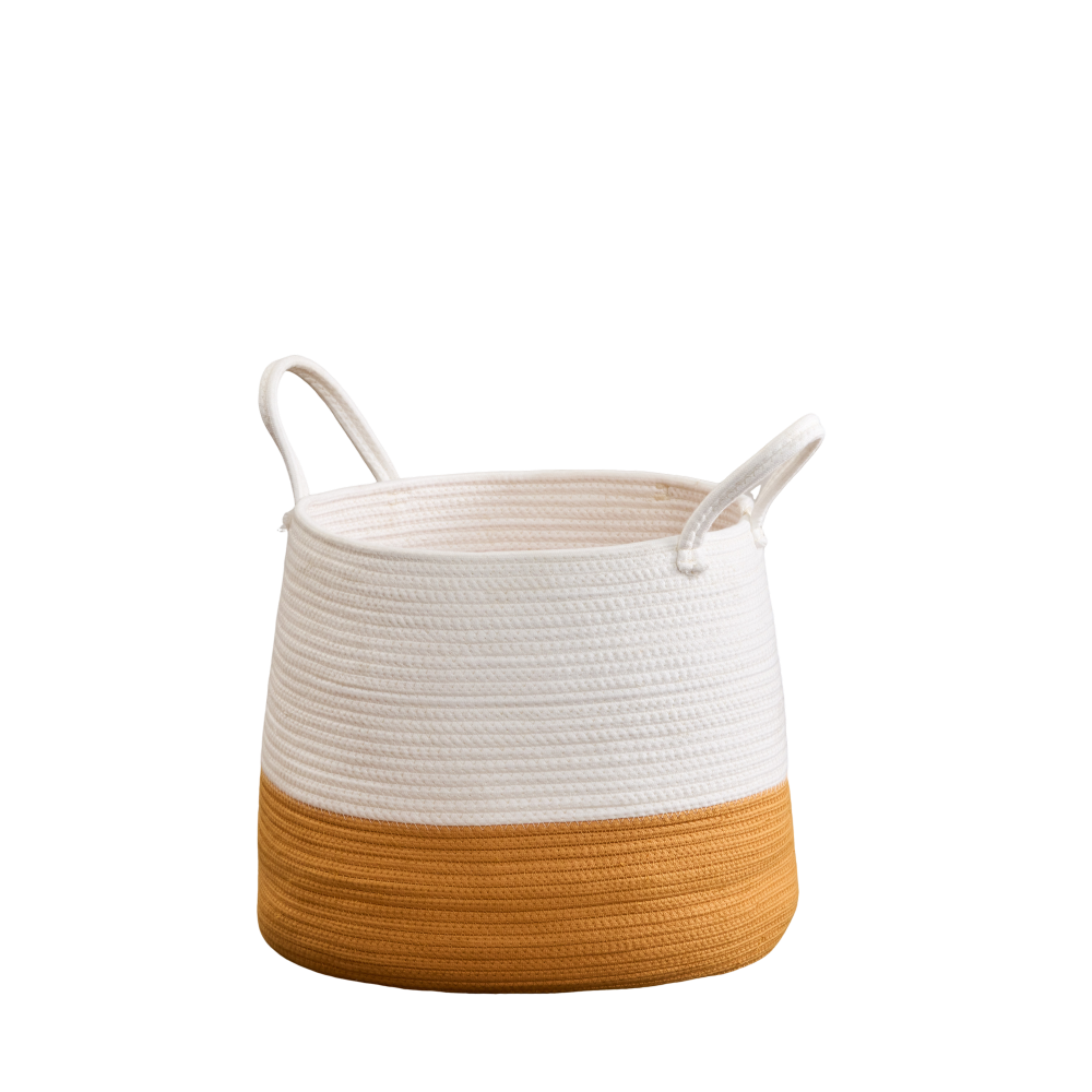 Water Hyacinth Woven Round 11" Storage and Planter Basket