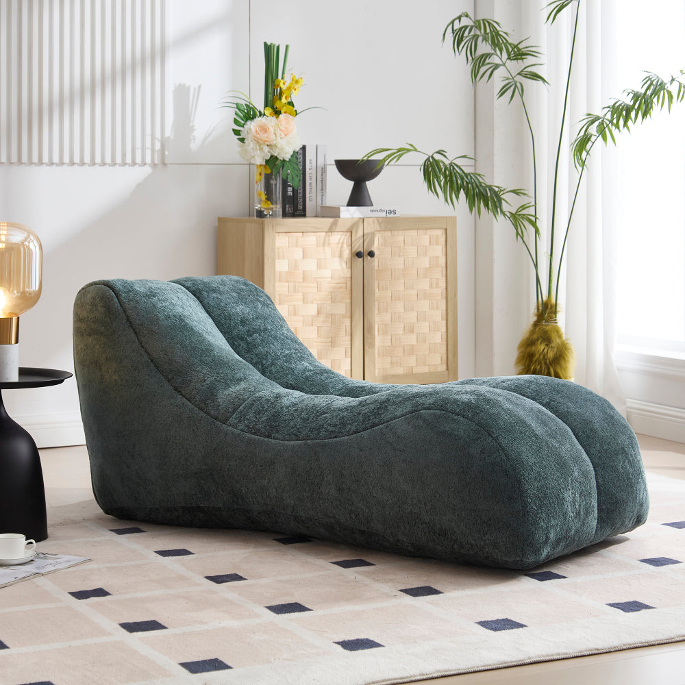 Creative bean bag sofa chair for adults filled with high-quality sponge that is plump and elastic fitting the curves of the human body and providing gentle support to the body in all as