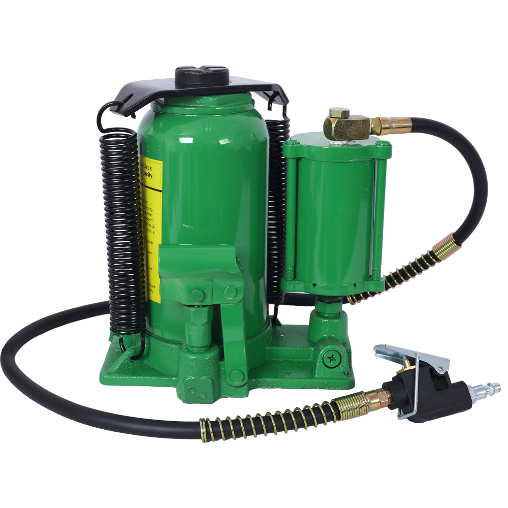 Air Hydraulic Bottle Jack, 20 Ton/44029 LBS All Welded Bottle Jack, 10.2-19.7 inch Lifting Range, Manual Handle and Air Pump, for Car, Pickup, Truck, RV, Auto Repair, Industrial Engineering ,Blue
