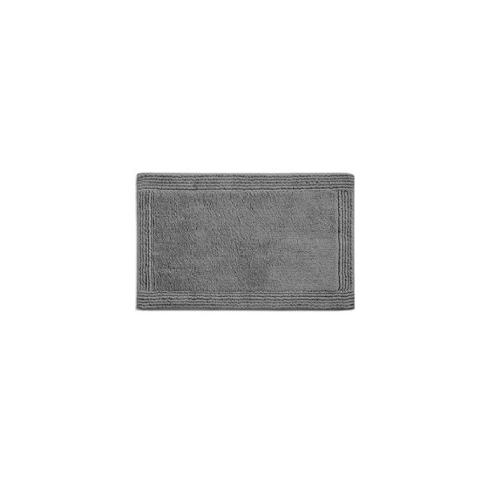 100% Cotton Tufted 3000 GSM Reversible Bath Rug Charcoal 21x34"