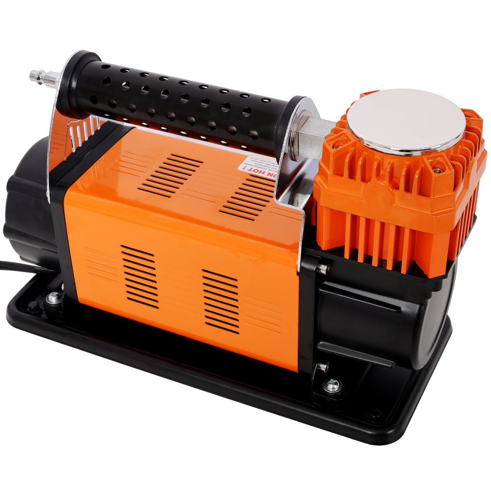 12V Heavy Duty Air Compressor,Tire Inflator with Pressure Gauge, Max 150 PSI,Tire Inflator Air Pump for Car, SUV, RV, Truck