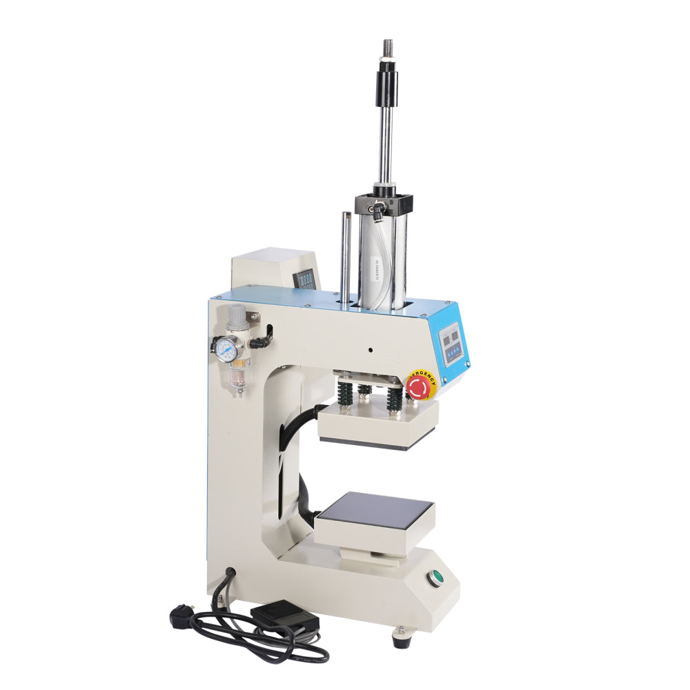 Translation of "10×10 Label Pneumatic Heat Press Machine with Upper and Lower Heating"