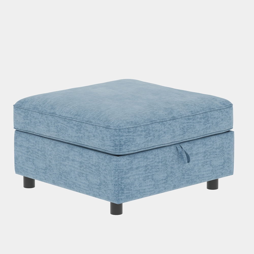 Armless Seat for Modular Sectional Sofa, Convertible Sofa Seat With Storage, Sleeper Sectional Sofa Set, Fabric Flexible Modular Combinations for Living Room(2PCS)