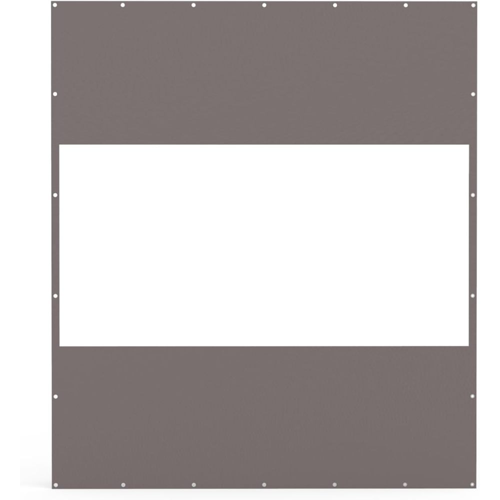 Heavy Duty Outdoor Clear Panel Curtain, 18 oz Waterproof PVC Polyester Curtain, Weather Resistant & Tearproof for Patios, Gazebos, Pergolas, Privacy Screen (10'H x 7'W, Gray)