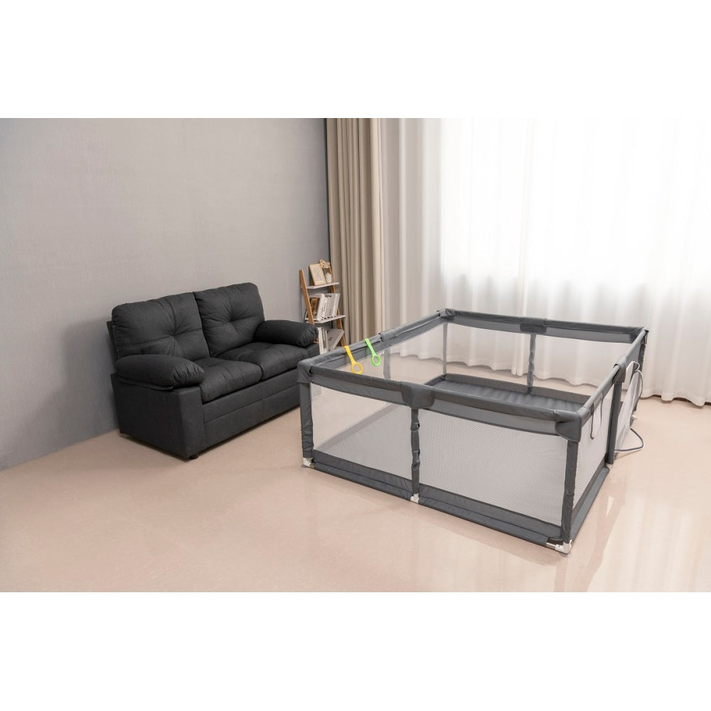 FABRIC BABY PLAYPEN, BABY FENCE PLAY AREA WITH ANTI-SLIP BASE