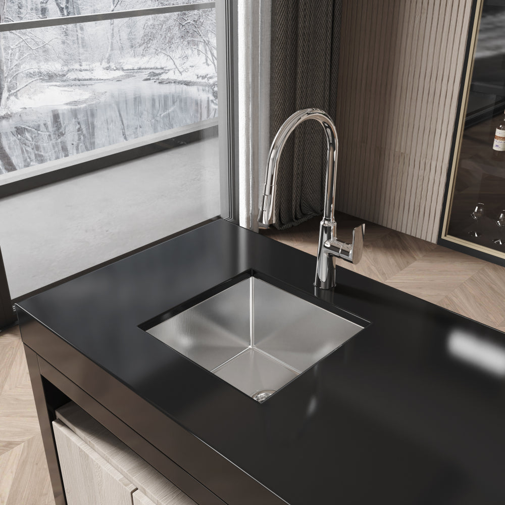 Stainless Steel Kitchen Sink, 33″x19″ Single Bowl, Undermount Handmade Sink in Dark Gray, with Cutting Board, Colander
