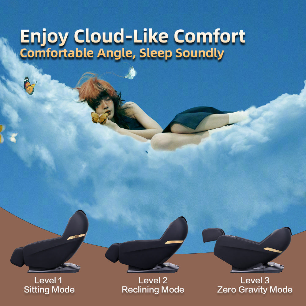 black massage chair