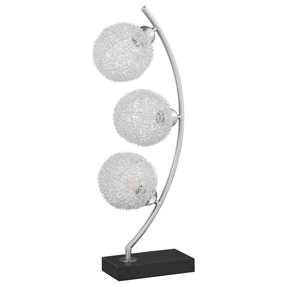 McDougal McDougal Black 30-inch Woven Spherical Metal Table Lamp