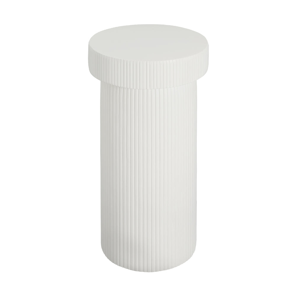 MGO Pedestal Column Plant Stand, 24 Inch H,