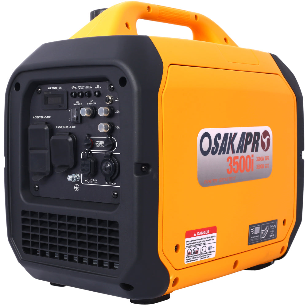Super quiet Inverter Generator 5.5KW portable generator electric&remote start, foldable handle with wheels, 224cc 4 stroke EPA compliant, Gas&LPG Dual Fuel, With CO Sensor for more safety using
