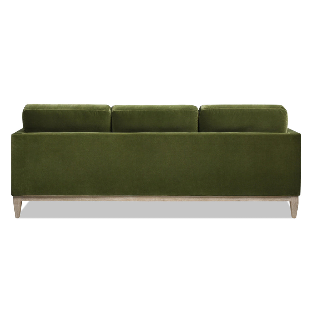 Knox 89" Modern Farmhouse Reversible Chaise Sectional Sofa, French Beige Performance Velvet