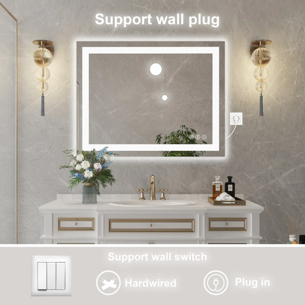 36" x 28" This Wall Mirror Is A Practical And Decorative Mirror SM01-7090-02