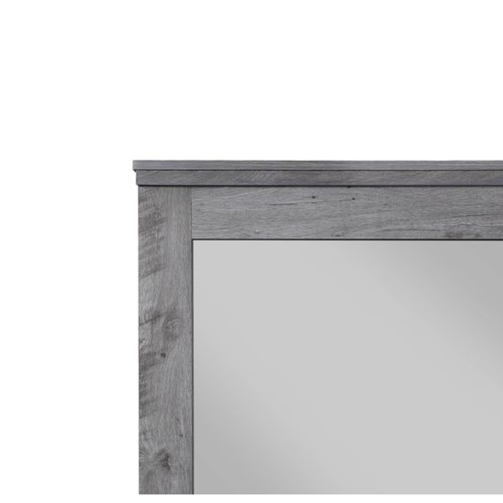 Vidalia Rustic Gray Oak Finish Mirror