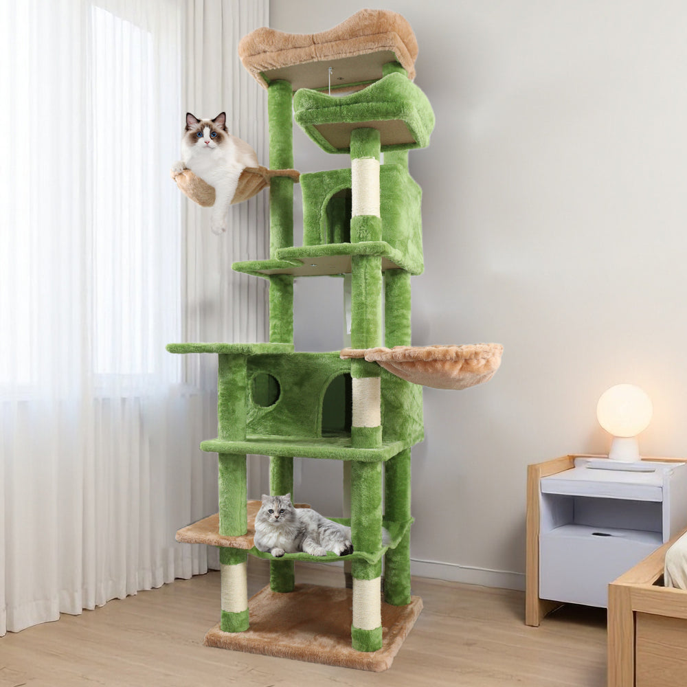 68 Inches Multi-Level Large and Tall Cat Tree beige