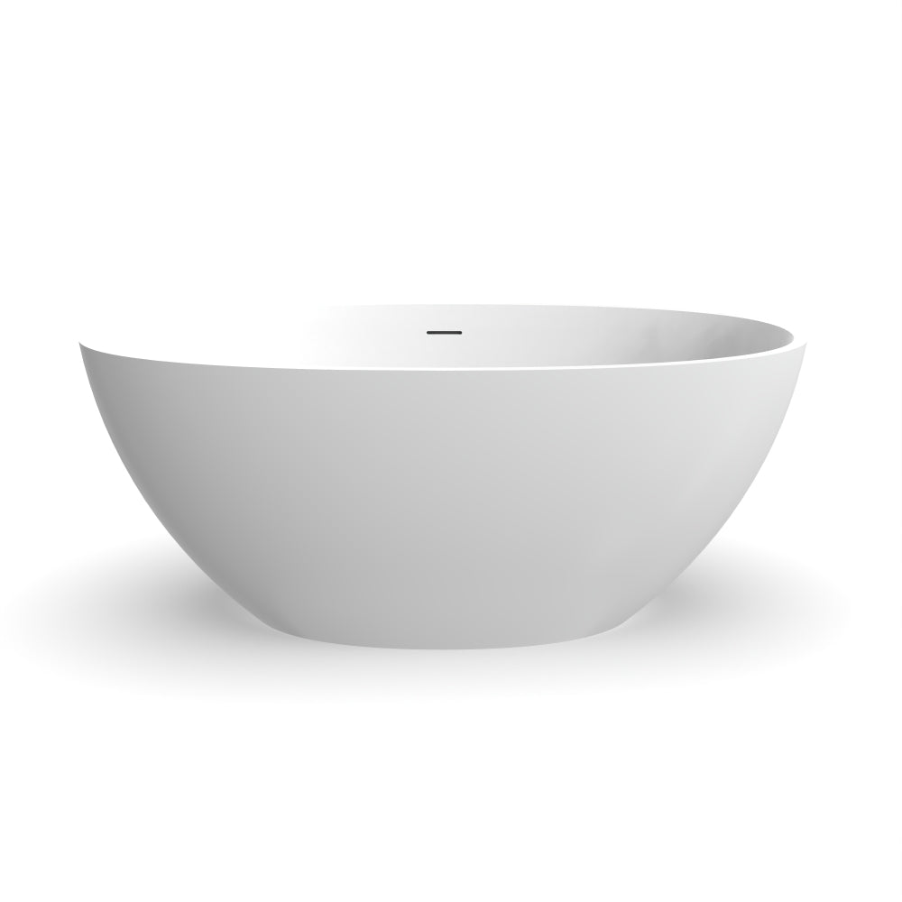 55 inch freestanding solid surface soaking bathtub for bathroom