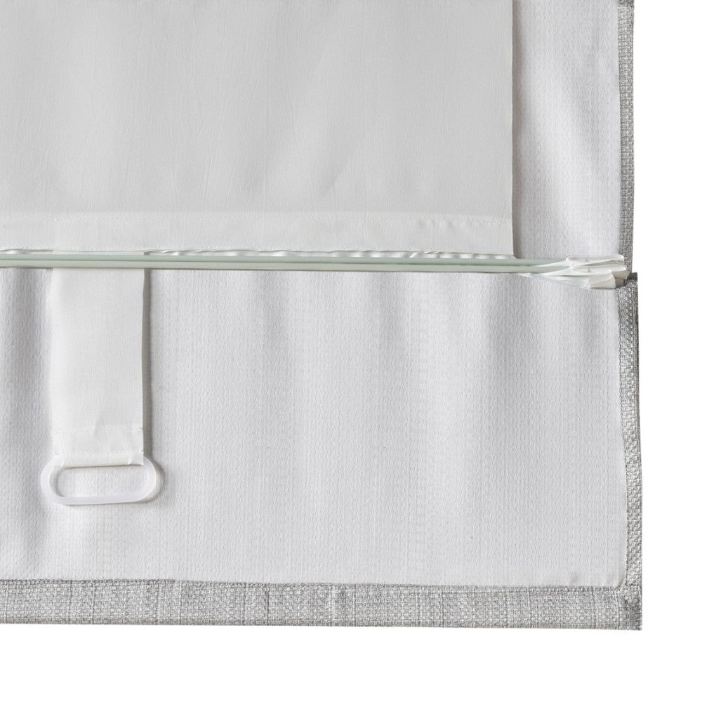 Basketweave Room Darkening Cordless Roman Shade