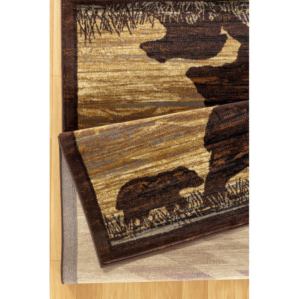 Nature's Nest GC_CBL3006 Multi 2 ft. x 3 ft. Lodge Area Rug