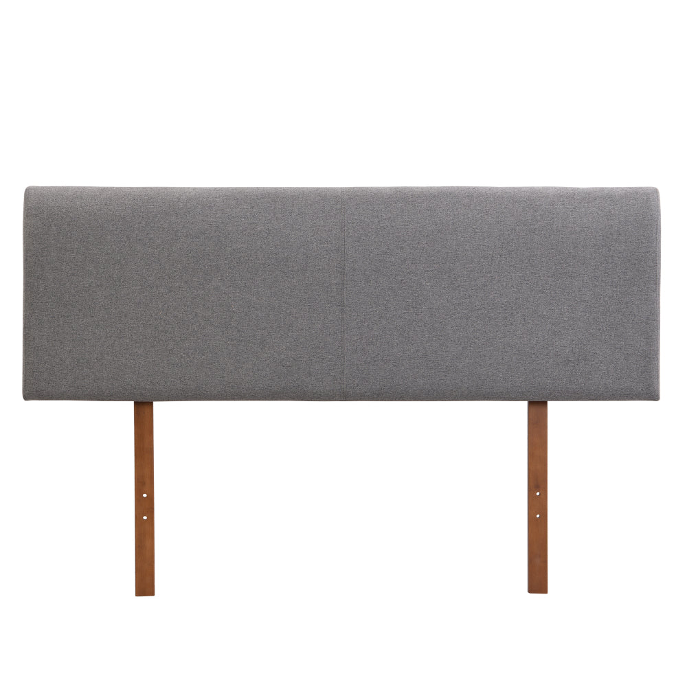 Grey Curved Adjustable Headboard Full