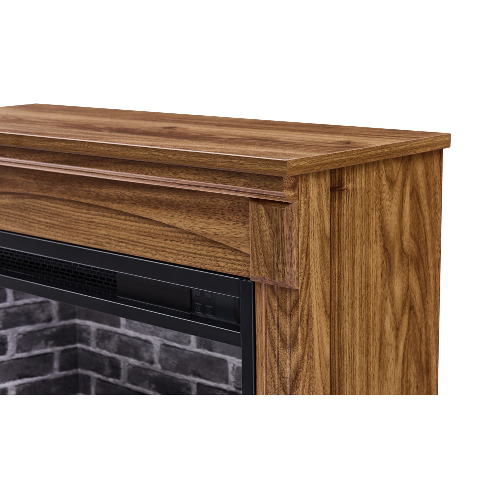 28 inch TV media entertainment center With electric fireplace