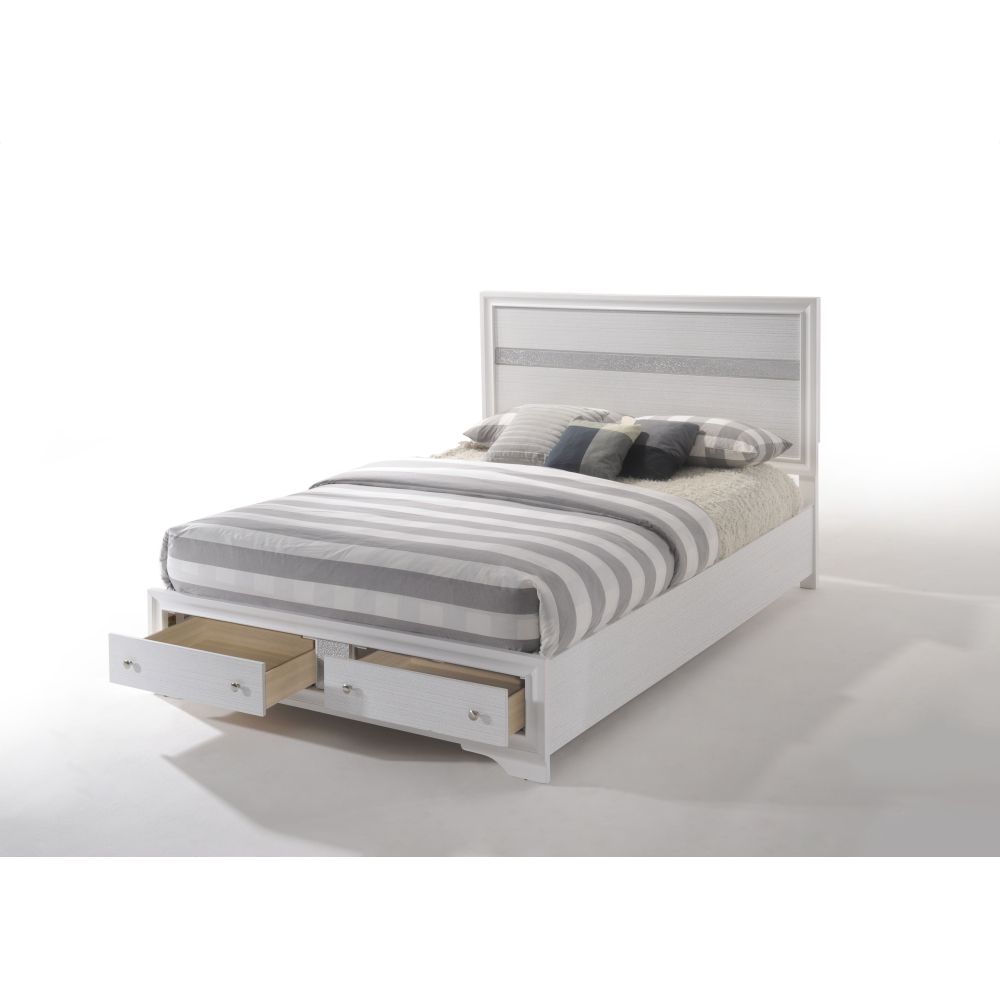 Naima White Finish Mirror