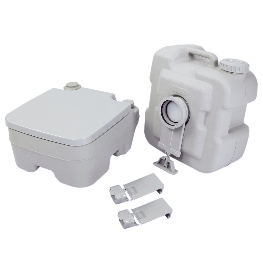 5.3 Gallon Flush Outdoor Indoor Travel Camping Portable Toilet for Car, Boat, Caravan, Campsite, Hospital
