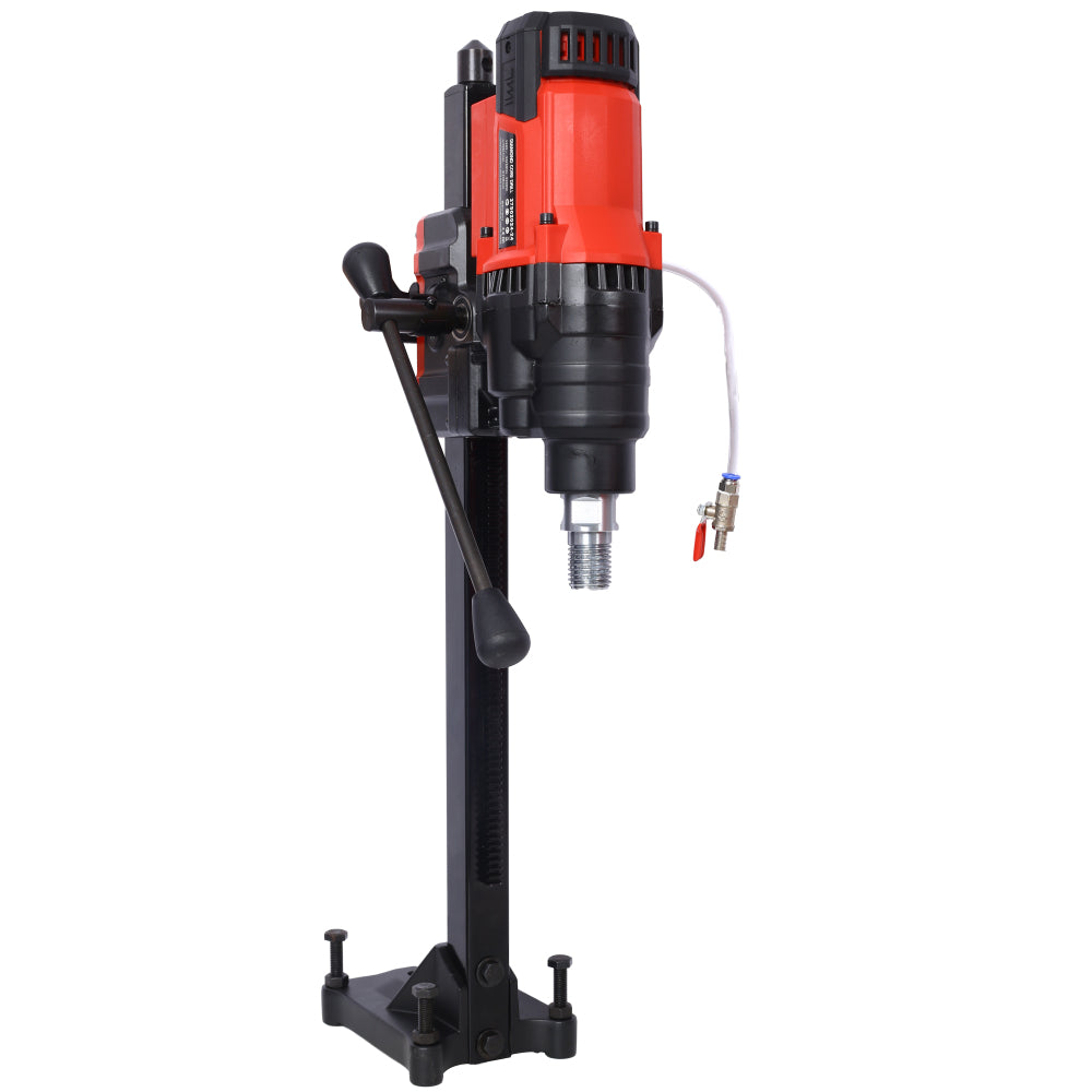 Diamond Core Drilling Machine, Wet&Dry Concrete Core Drill Rig with Stand, 700RPM Speed,9.4in Drilling Diameter for Concrete Brick Block Stone, 3200W