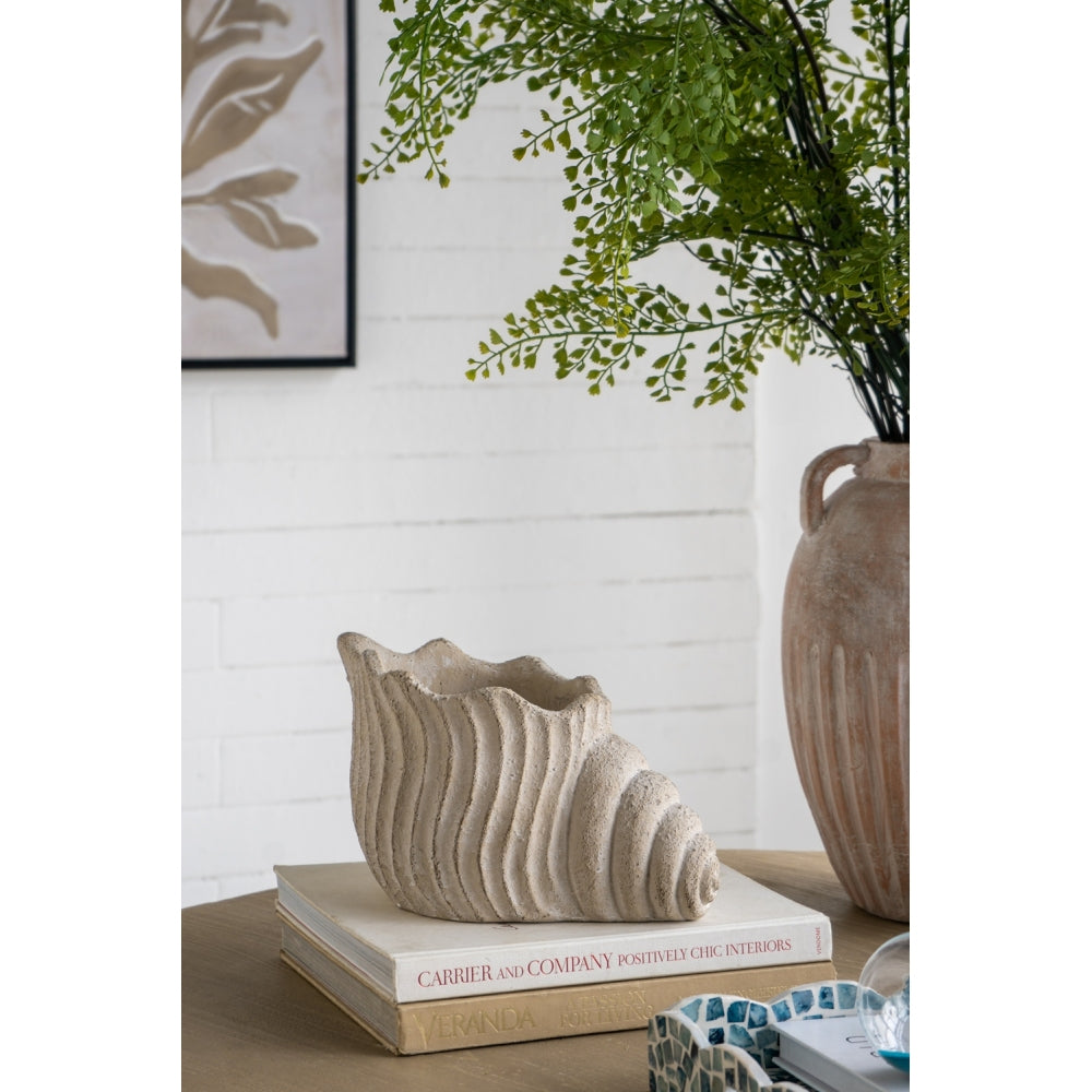 Cement Bust Wall Planter - Indoor Outdoor Home Garden Decor, 8" x 4" x 9"