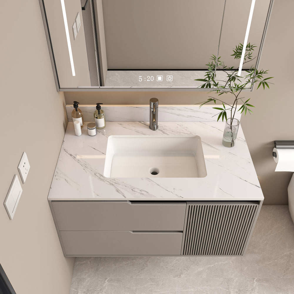 22 Inch Sidesplash , Bathroom Vanity Top with Backsplash ,4" Height Backsplash, for Vanity Top, Bianco Carrara Venato