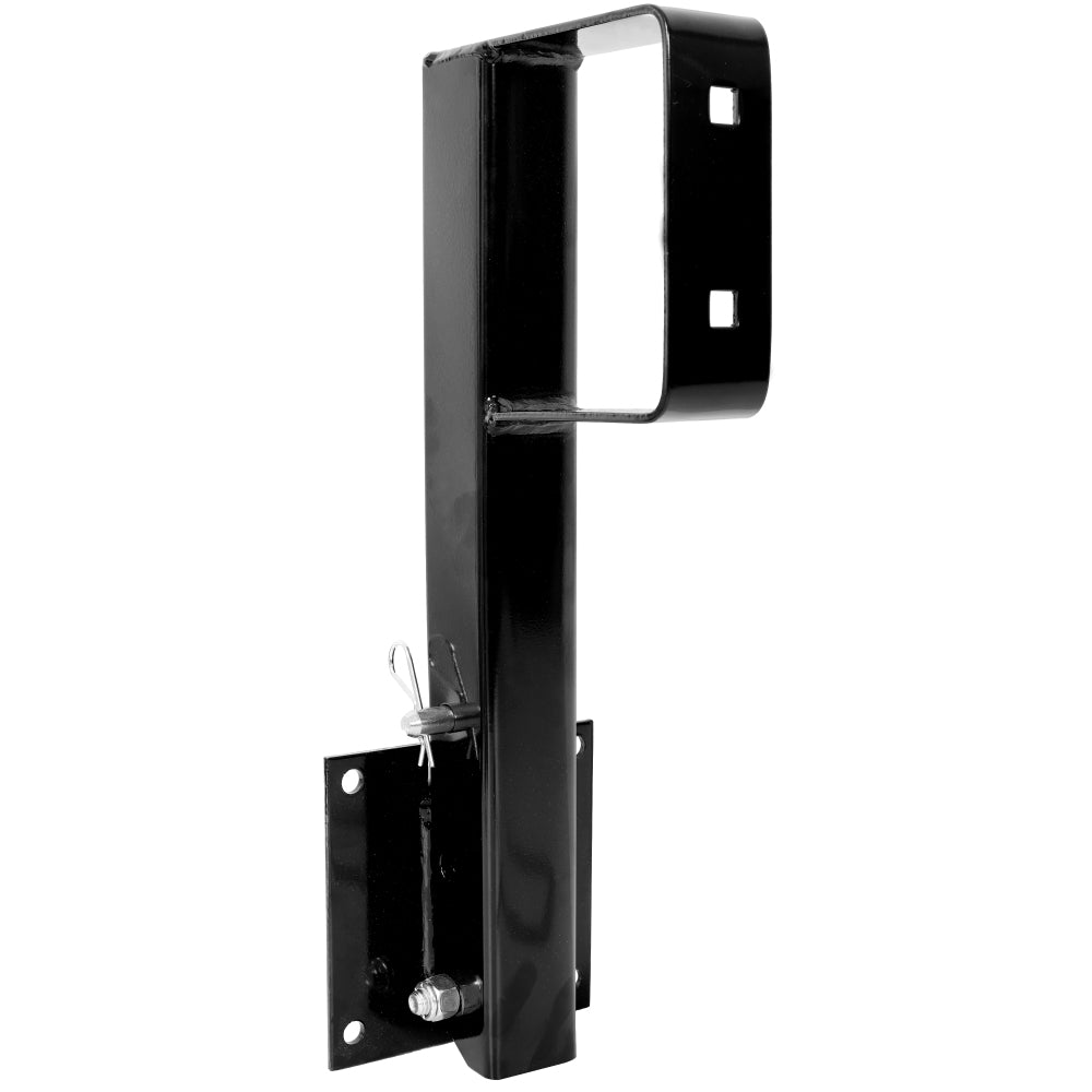 Folding Spare Tire Carrier for RV – Heavy Duty Trailer Spare Tire Mount For 4" Square Bumpers, Securely Mounting 15" and 16" spare tires