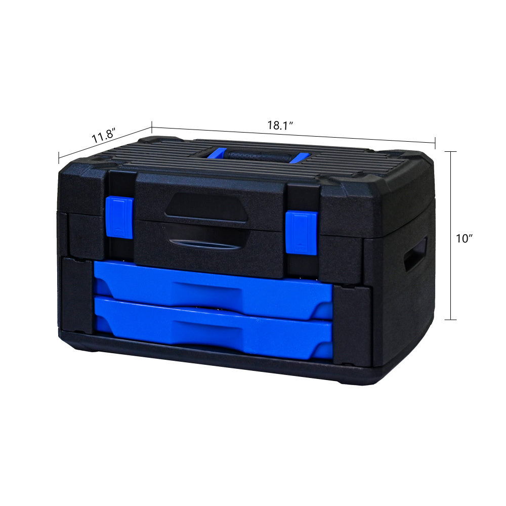Black Hand Tool Box with Toolset 266Pcs