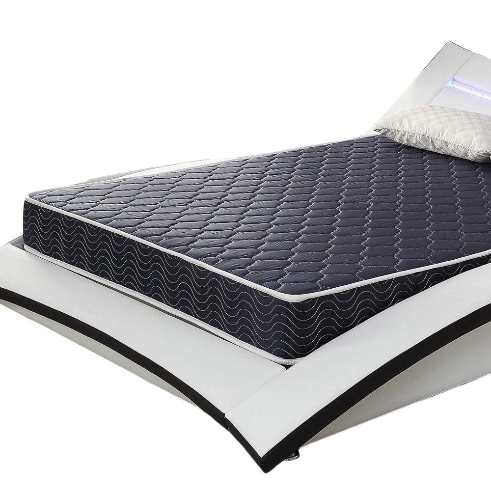 6-inch waterproof high-density foam mattress with navy blue diamond-quilted breathable fabric. Quilting ensures both style and airflow for cool sleep.Twin size.