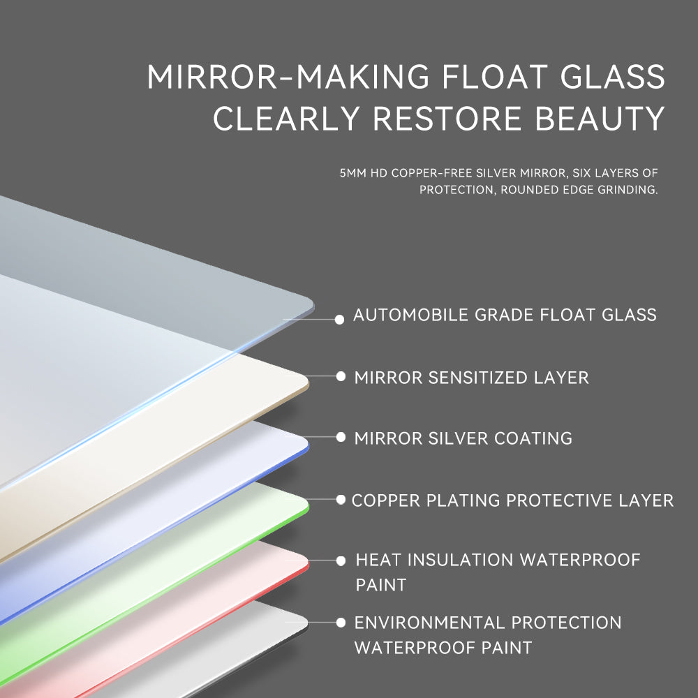 31in. H LED Single Bathroom Vanity Mirror in Polished Crystal Bathroom Vanity LED Mirror for Bathroom Wall Smart Lighted Vanity Mirrors