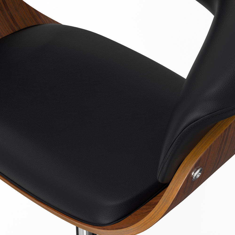 Sheldon - Adjustable Swivel Bar Stool - Black